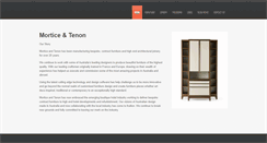 Desktop Screenshot of morticeandtenon.com