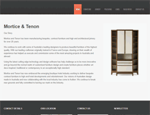 Tablet Screenshot of morticeandtenon.com